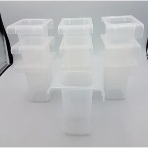 Lot 10 Iris Clear Plastic Storage Containers‎ Organizers